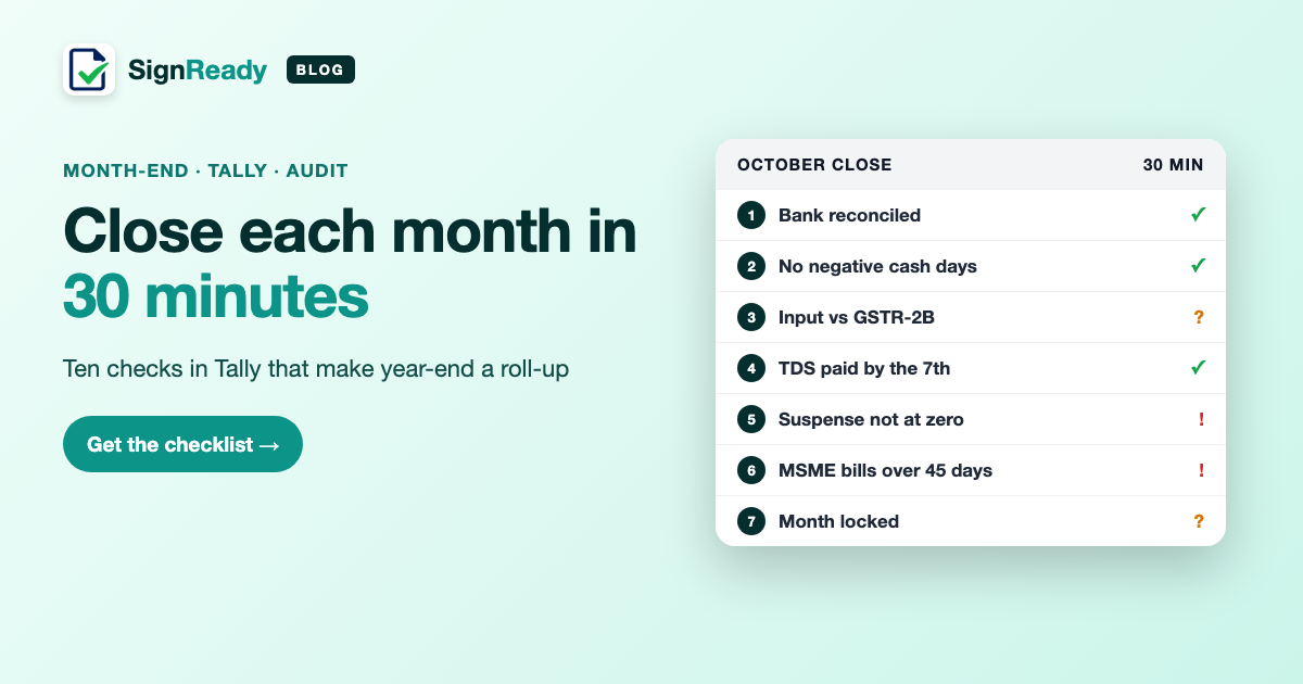30-minute month-end close — guide banner